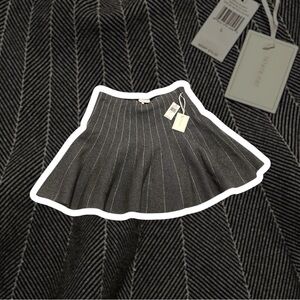 1. State Black Pinstripe Circle Skirt
